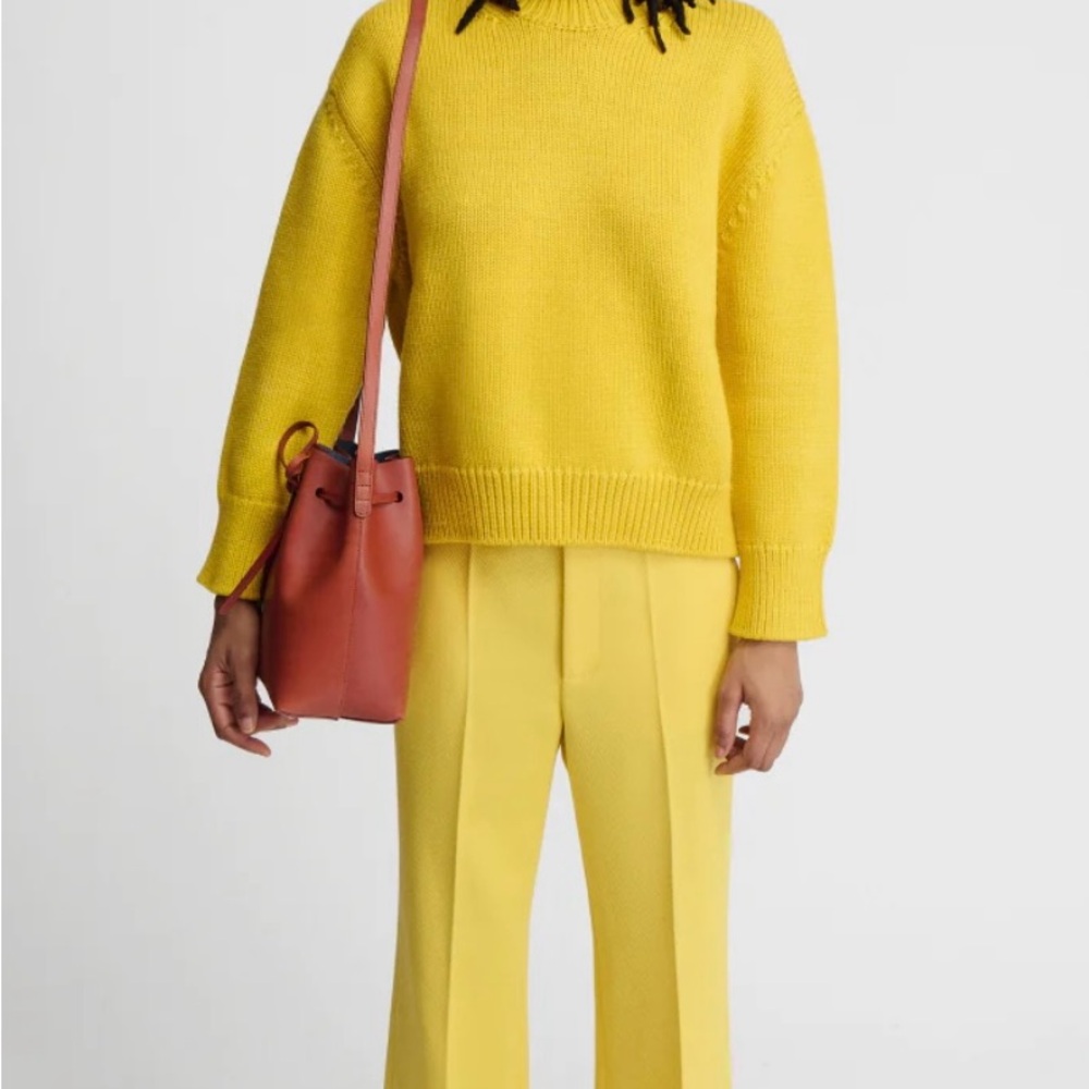 Mansur Gavriel Black Crossbody Bucket Bag - Picture 8 of 15